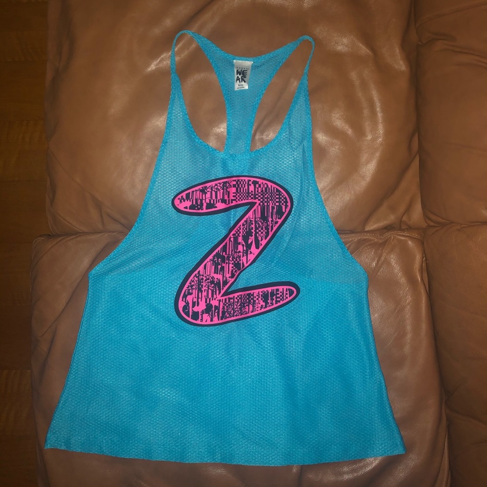 Zumba mesh racerback tank